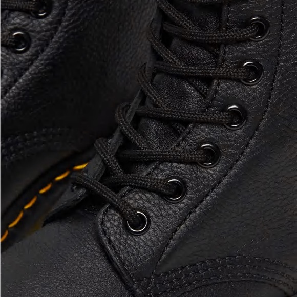 Doc Martens black Virginia Pascal Combat Boots SIZE 8 - Picture 11 of 12
